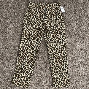 Womens cheetah print pants